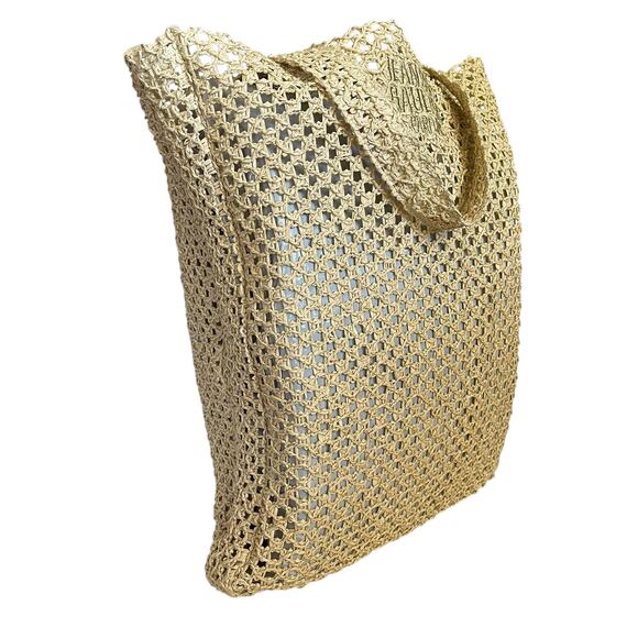 Jean Paul Gaultier Parfums Sparkling Straw Tote Bag Handbag - Picture 11 of 12